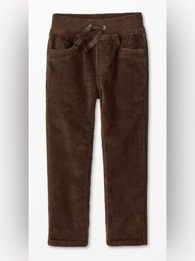 Hanna Andersson Boys Dark Brown Corduroy Pull On Pants | size 10 | 140 cm